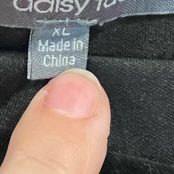 Daisy Fuentes Blazer Jacket Women's XL Black Stretch Single Breasted Open Front - Picture 4 of 7